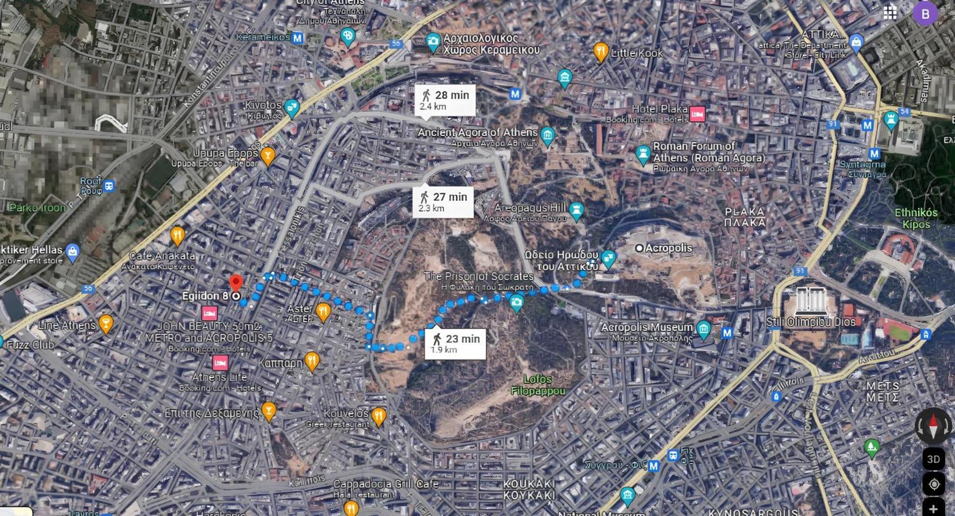 Veggera Apt Athens Center,Petralona Station Ngoại thất bức ảnh